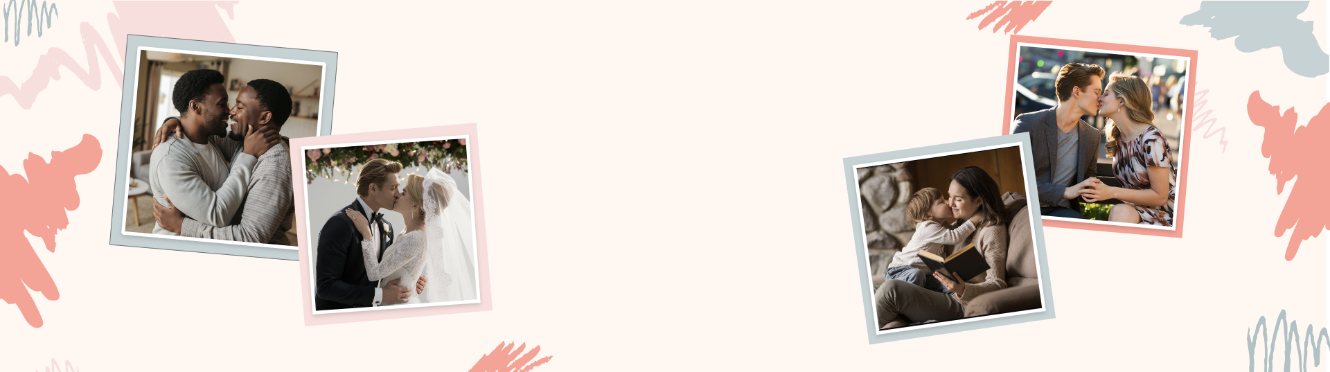 KI-Kuss-Fotomontagen